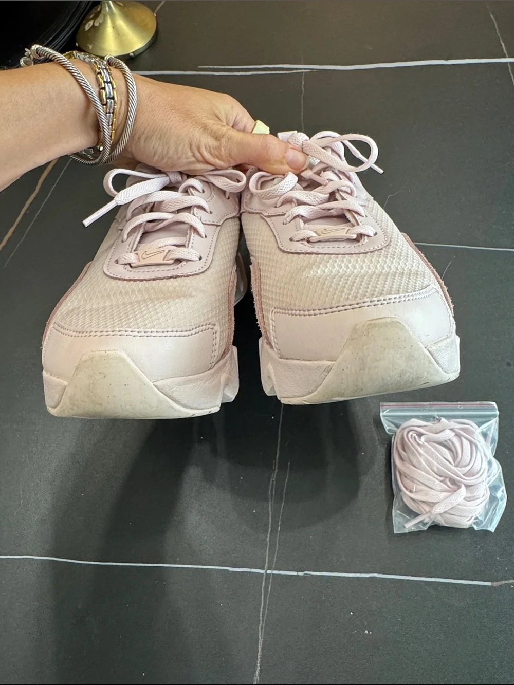 Nike Women's Light Pink Mesh Athletic Sneakers